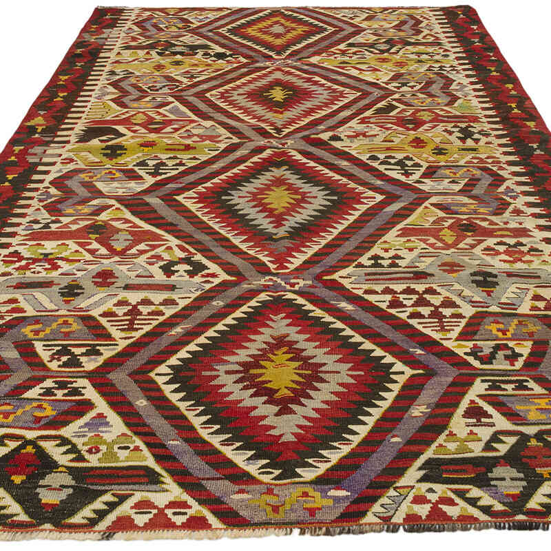 Multicolor Alfombra Vintage Esme Kilim - 157 cm x 290 cm - K0003235
