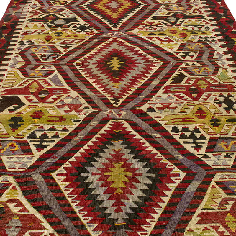 Multicolor Alfombra Vintage Esme Kilim - 157 cm x 290 cm - K0003235