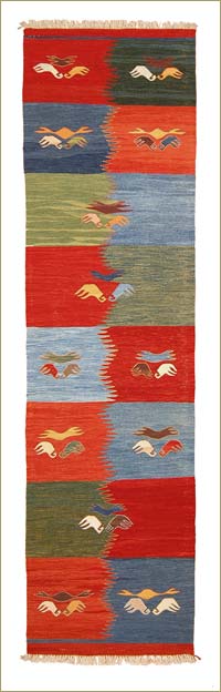 Multicolor New Turkish Kilim Runner