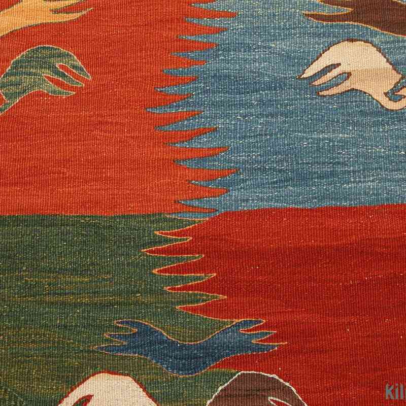 Multicolor New Turkish Kilim Runner - K0003842