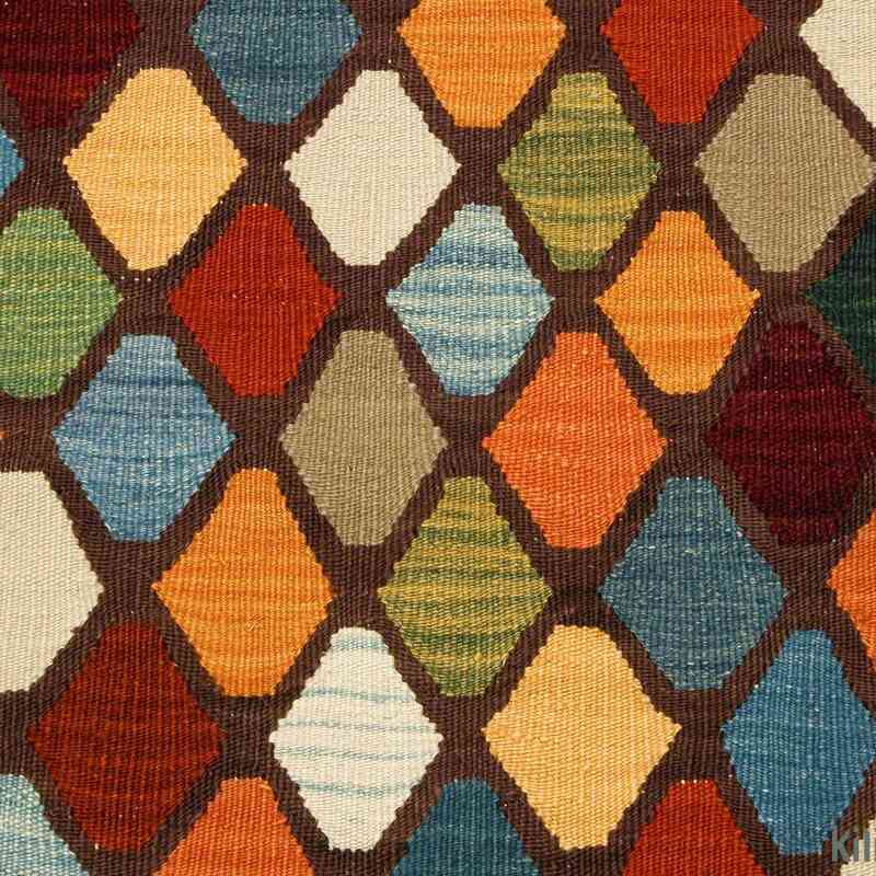 Multicolor Nueva Alfombra Kilim Turca De Pasillo - K0003853