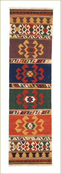 Multicolor New Turkish Kilim Runner Rug
