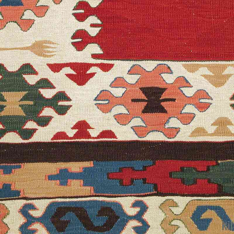 Kırmızı Yeni Kök Boya El Dokuma Kilim - K0003861