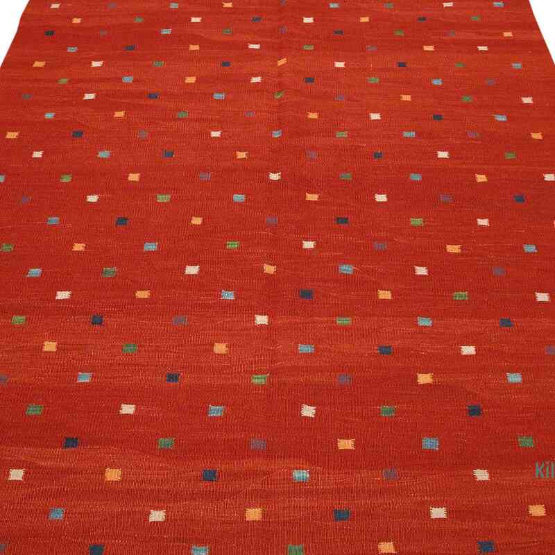 Kırmızı Yeni El Dokuma Kilim - K0003862