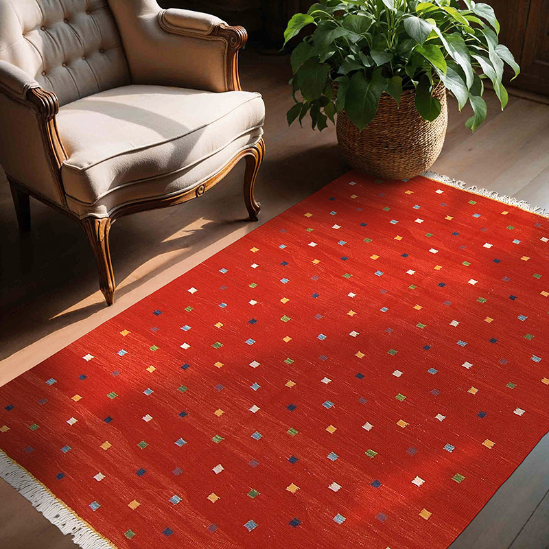 Kırmızı Yeni El Dokuma Kilim - K0003862