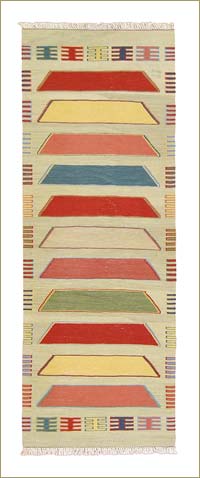 Multicolor Nuevo Kilim Turco De Pasillo