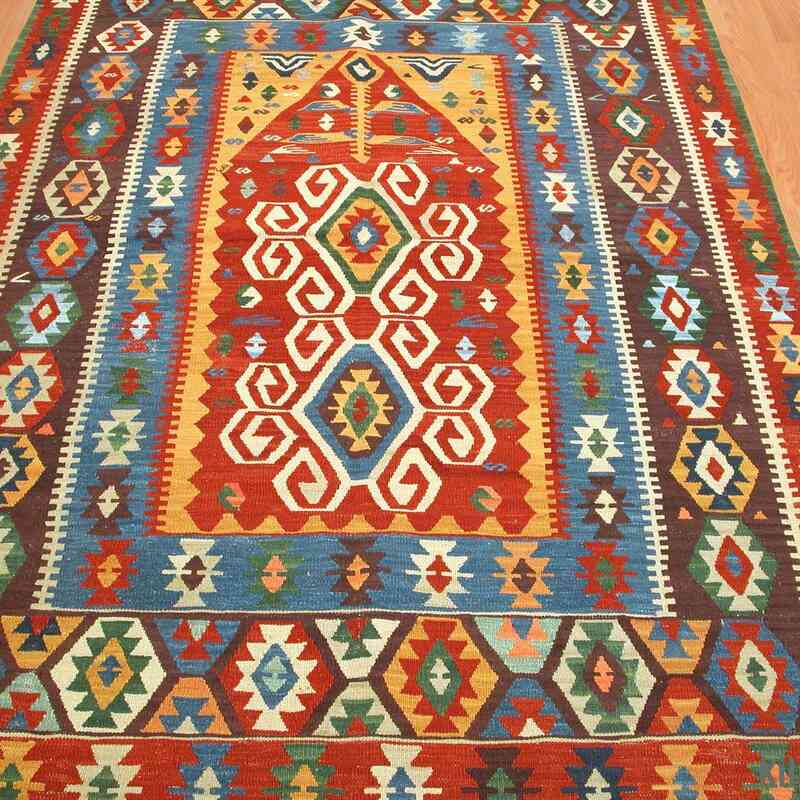 Multicolor New Handwoven Turkish Kilim Rug - K0003868