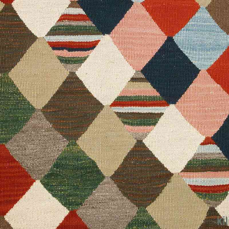 Multicolor Nueva Alfombra Kilim Turca De Área - K0003876