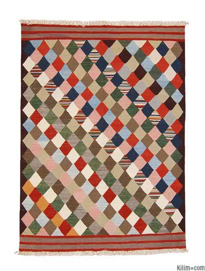 Çok Renkli Yeni El Dokuma Kilim