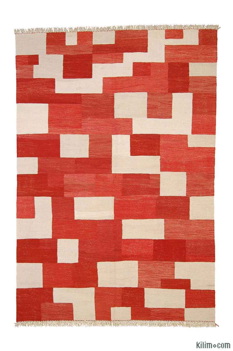 Kırmızı Yeni El Dokuma Kilim - K0003881
