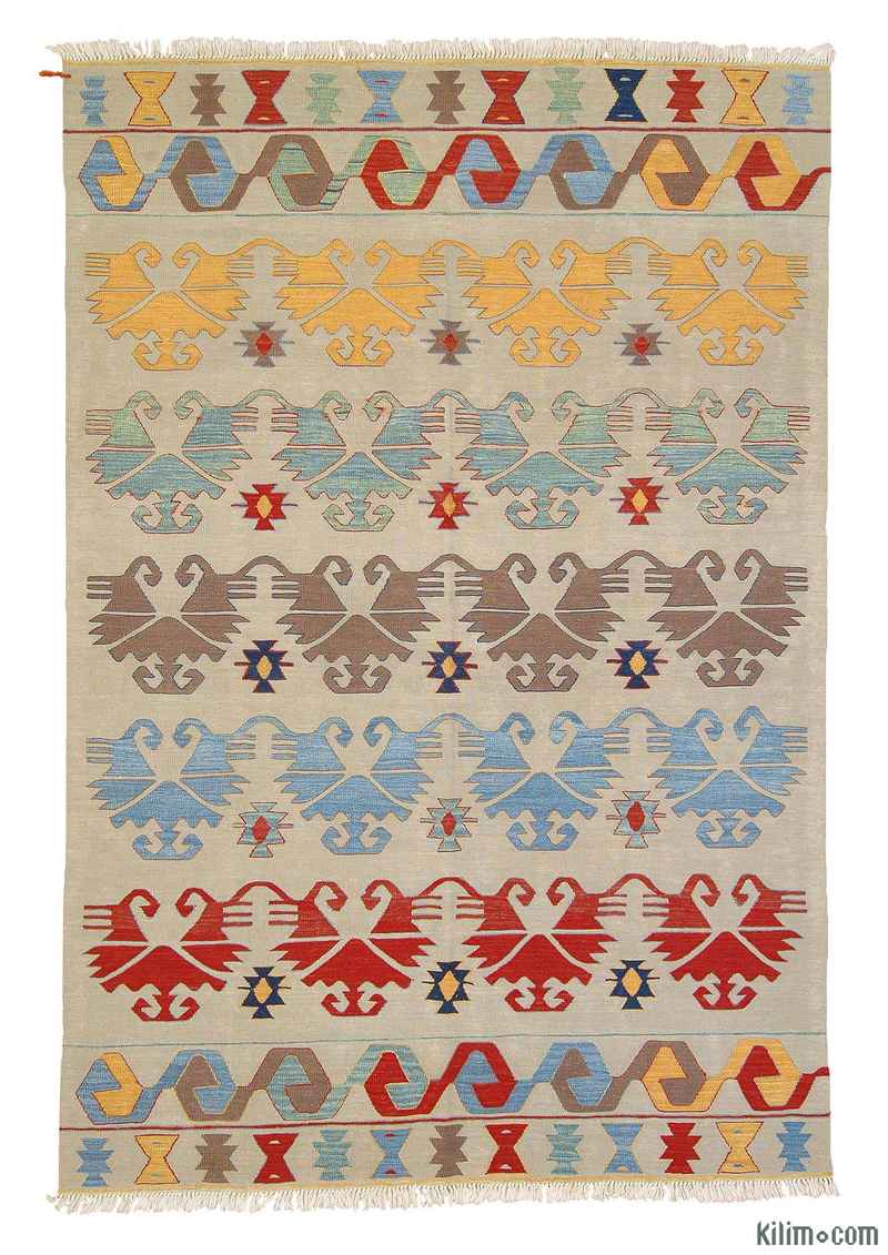 Multicolor New Turkish Kilim Area Rug - K0003882