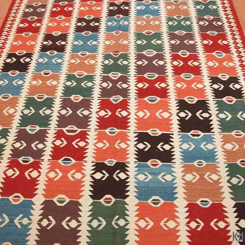 Multicolor New Turkish Kilim Area Rug - K0003885