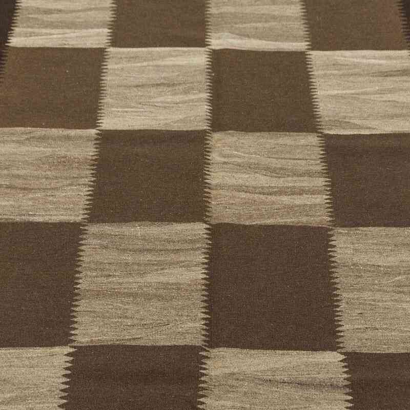Marrón Nueva Alfombra Turca Kilim - 162 cm x 230 cm - K0003892