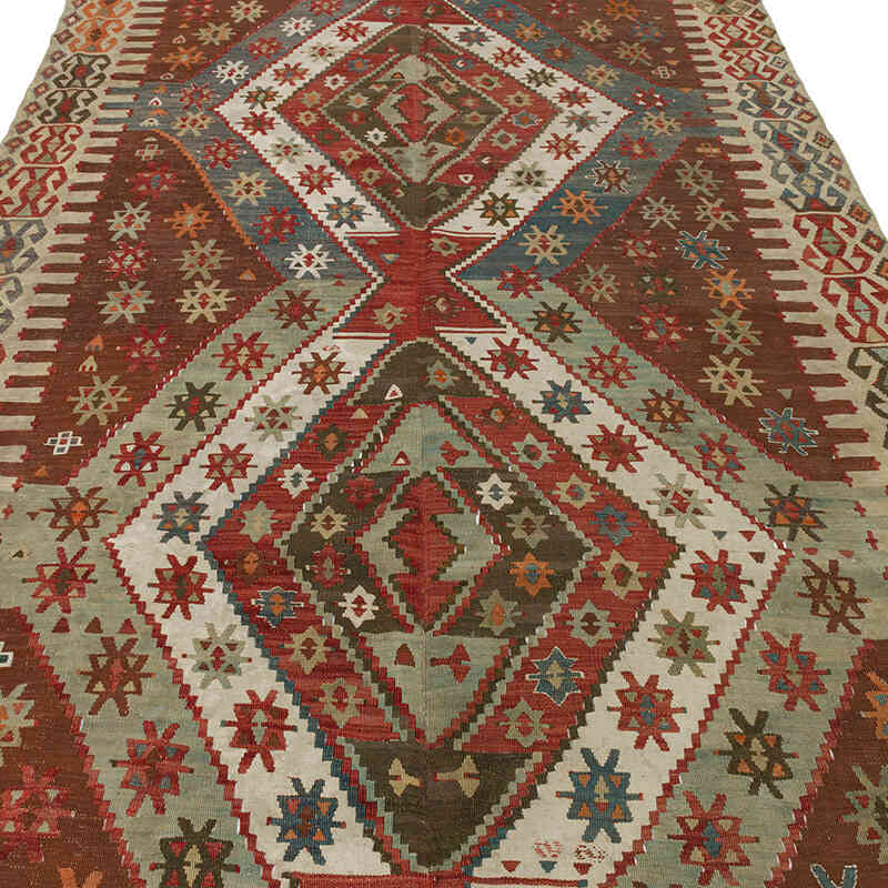 Konya Kilim Antiguo - 157 cm x 365 cm - K0003981
