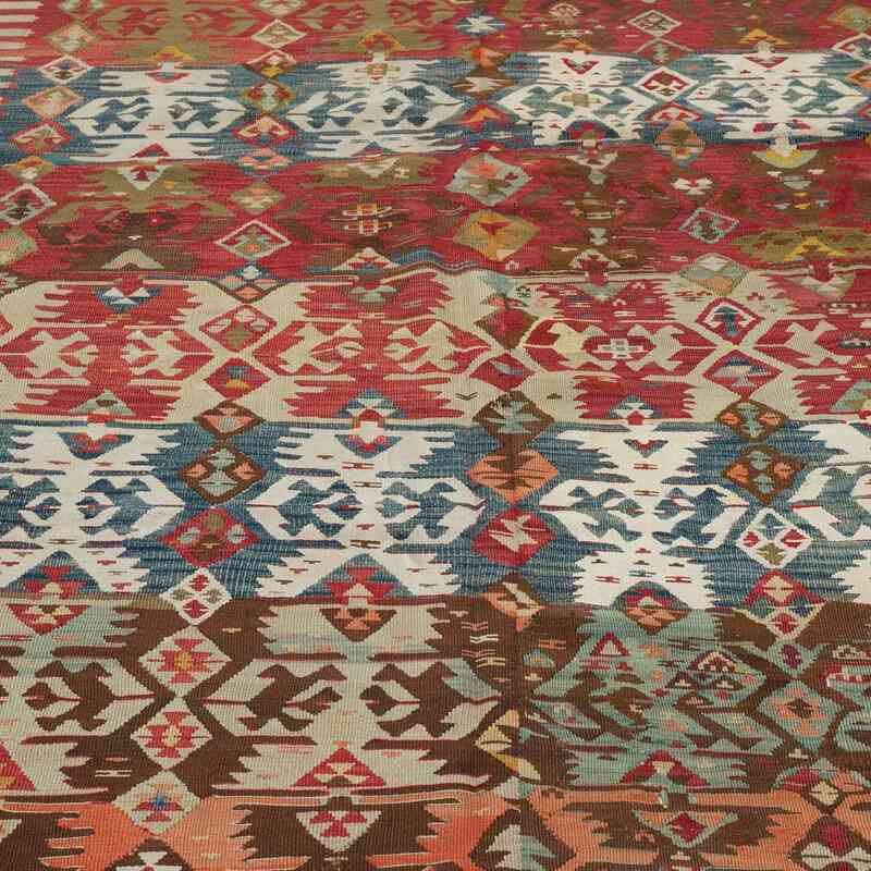 Multicolor Antique Malatya Kilim Rug - 5' 8" x 10' 8" (68" x 128") - K0004150
