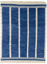 Blue New Turkish Kilim Rug