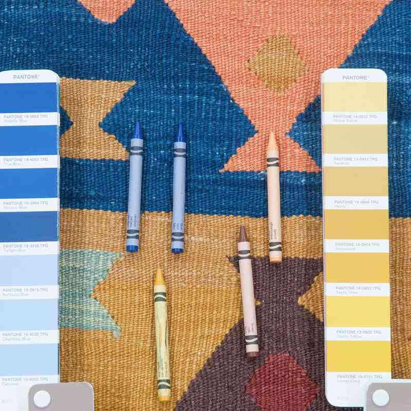 Multicolor New Handwoven Turkish Kilim Rug - 5' 10" x 7' 10" (70" x 94") - K0004616