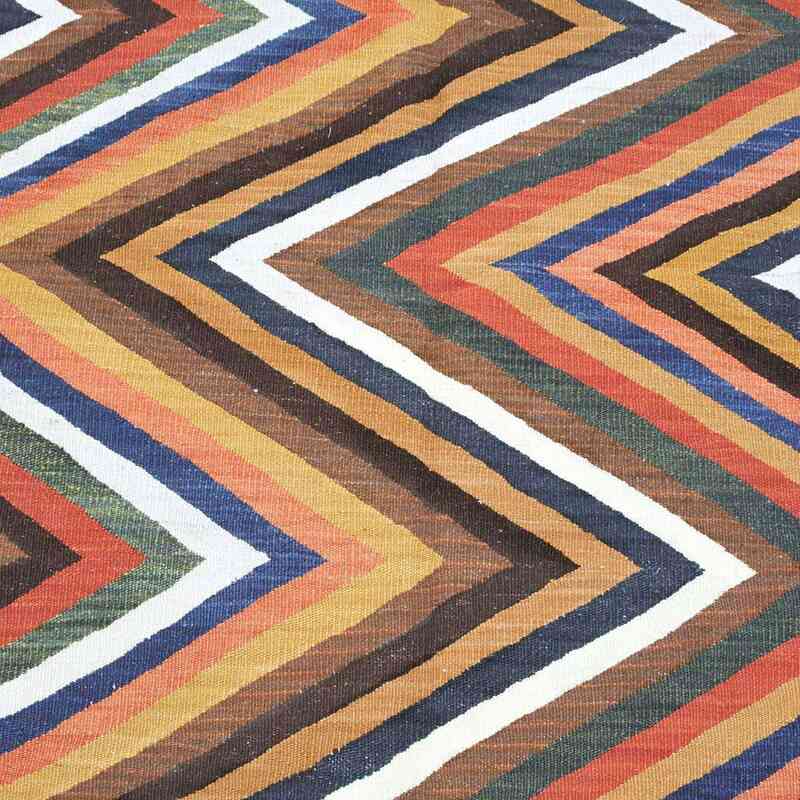 Multicolor Nueva Alfombra Kilim Turca De Área - K0004621