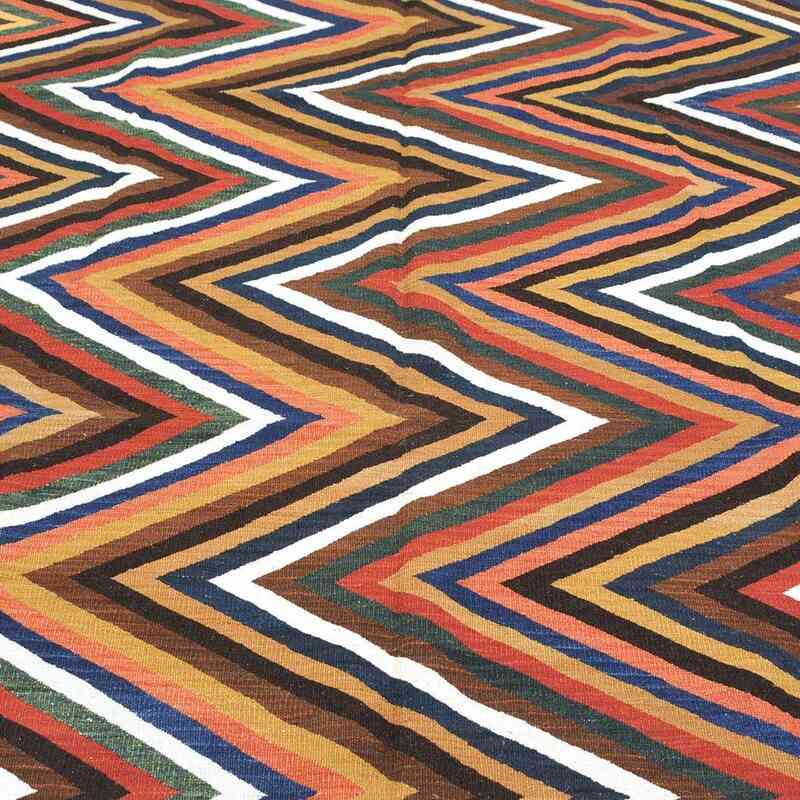 Multicolor Nueva Alfombra Kilim Turca De Área - K0004621