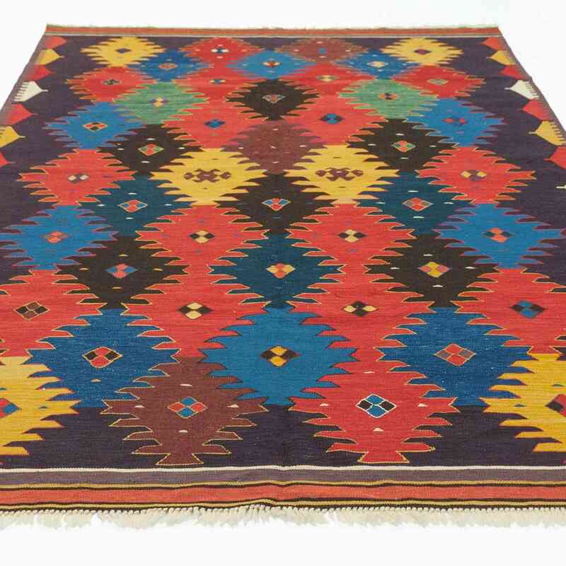 Çok Renkli Yeni El Dokuma Kilim - K0004622
