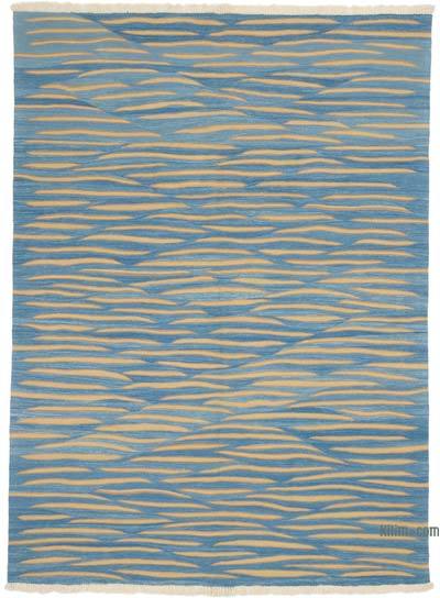 Mavi Yeni Kök Boya El Dokuma Kilim - 183 cm x 250 cm