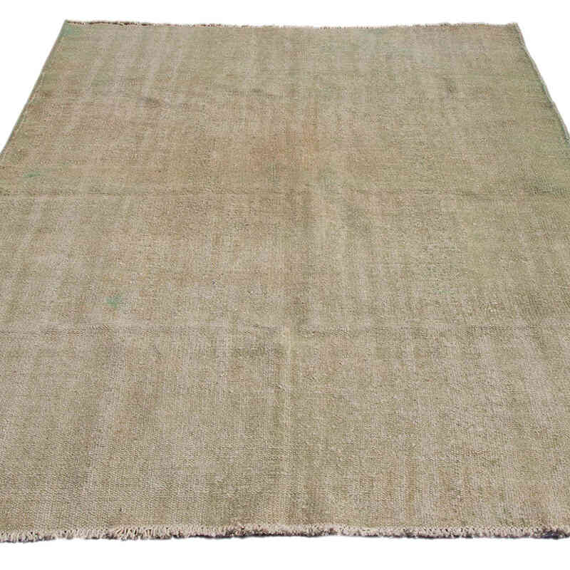 Bej Vintage Boyalı Halı - 163 cm x 250 cm - K0005359