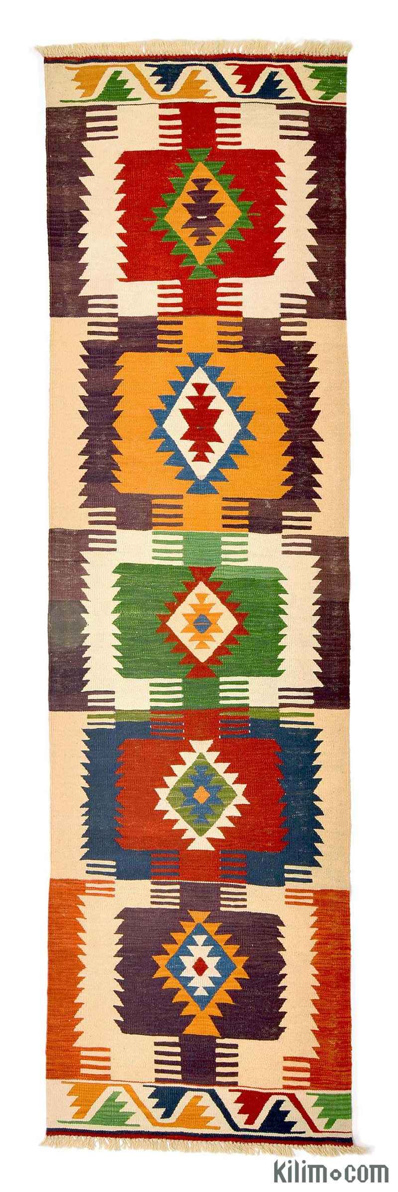 Çok Renkli Yeni Kök Boya Kilim Yolluk - K0005713