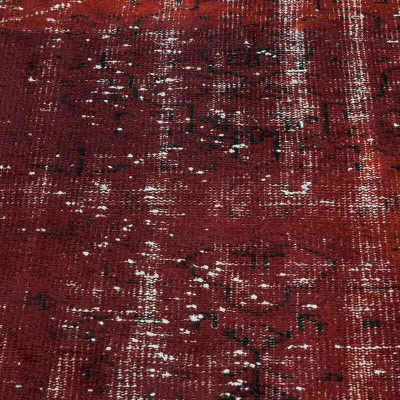Kırmızı Vintage Boyalı Halı - 162 cm x 241 cm - K0005725