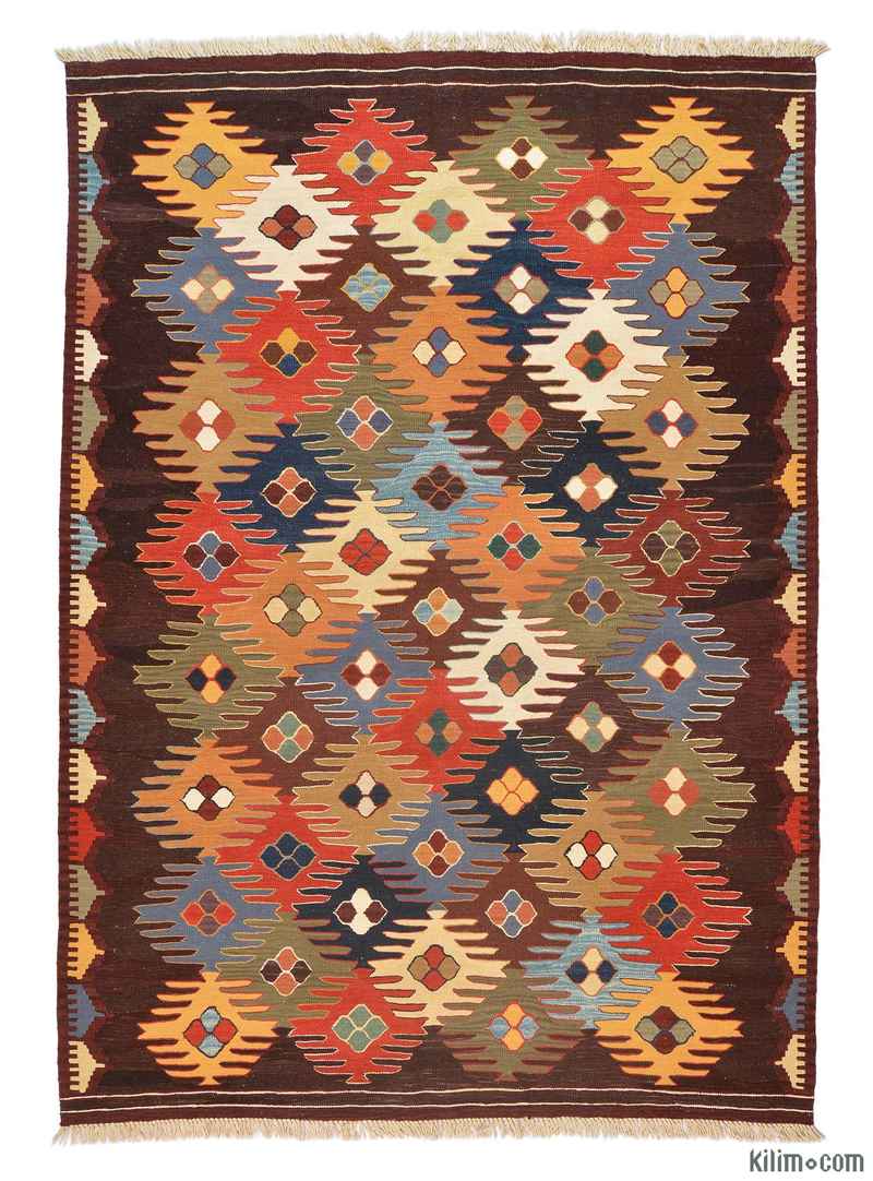 Multicolor Nueva Alfombra Turca Kilim - K0005789