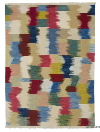 Çok Renkli Yeni Kök Boya El Dokuma Kilim