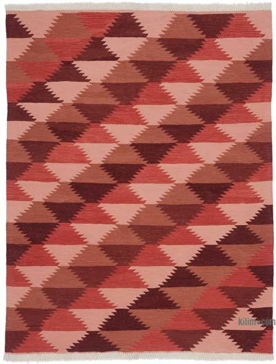 Kırmızı Yeni Kök Boya El Dokuma Kilim - 153 cm x 196 cm