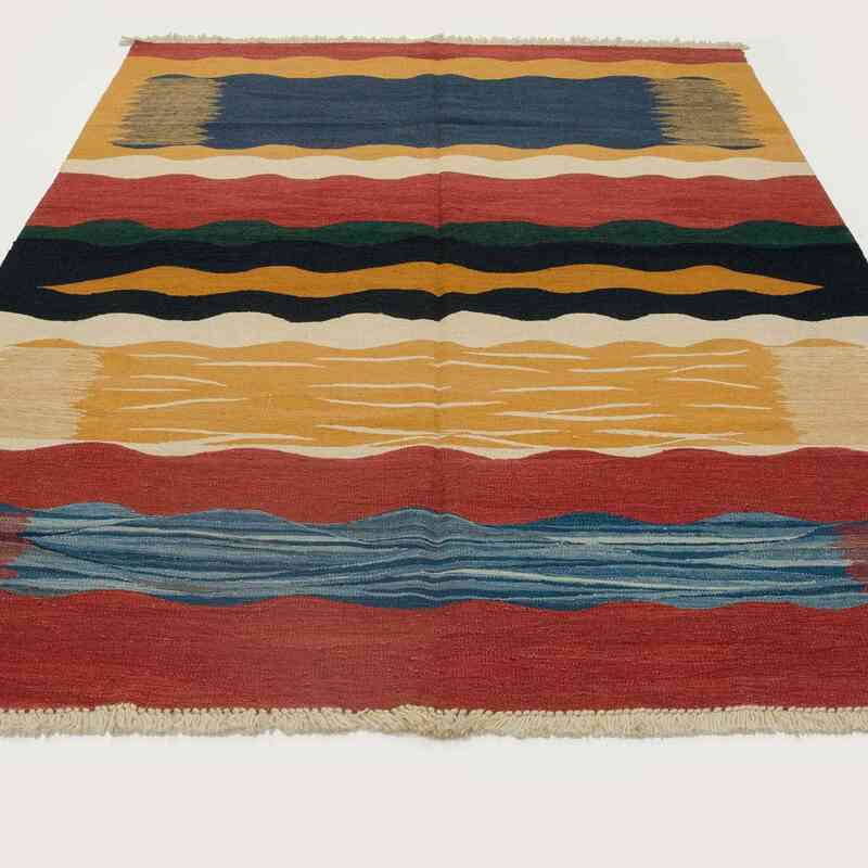 New Handwoven Turkish Kilim Rug - K0005800