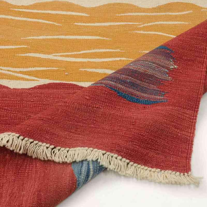 New Handwoven Turkish Kilim Rug - K0005800