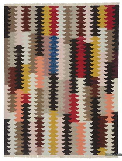 Multicolor New Handwoven Turkish Kilim Rug - 6' 2" x 8' 1" (74 in. x 97 in.)
