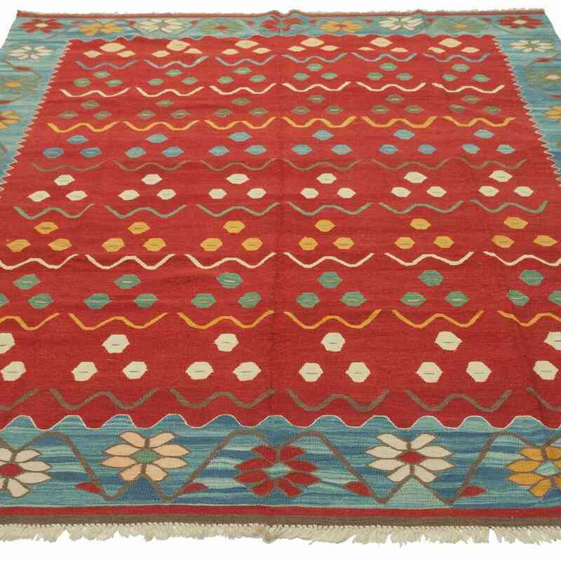 New Handwoven Turkish Kilim Rug - K0005820