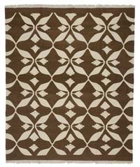 Brown, Beige New Handwoven Turkish Kilim Rug - 8'  x 9' 6" (96" x 114")