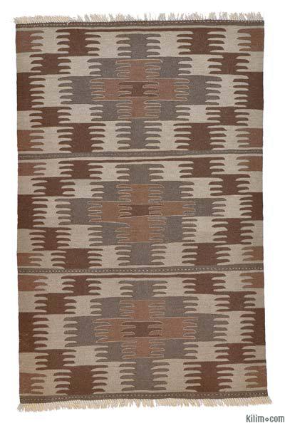 Brown New Turkish Kilim