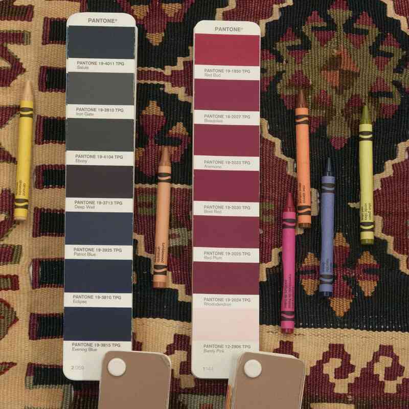 Multicolor Antique Malatya Kilim Rug - 180 cm x 380 cm - K0005959