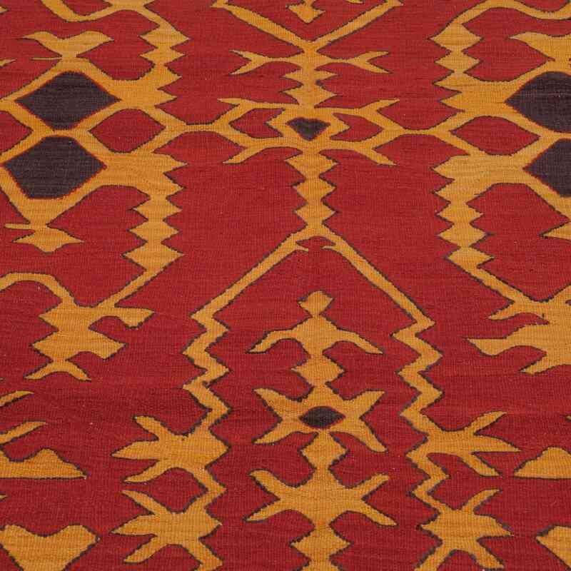 Red, Yellow New Turkish Kilim - K0006055