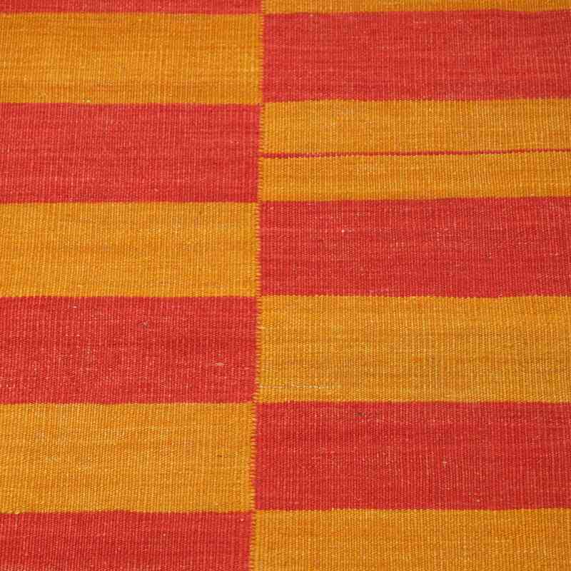 Red, Yellow New Turkish Kilim Runner - K0006422