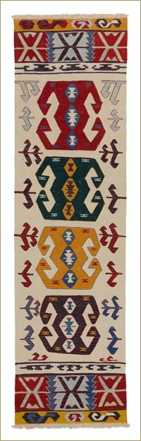 Multicolor New Turkish Kilim Runner