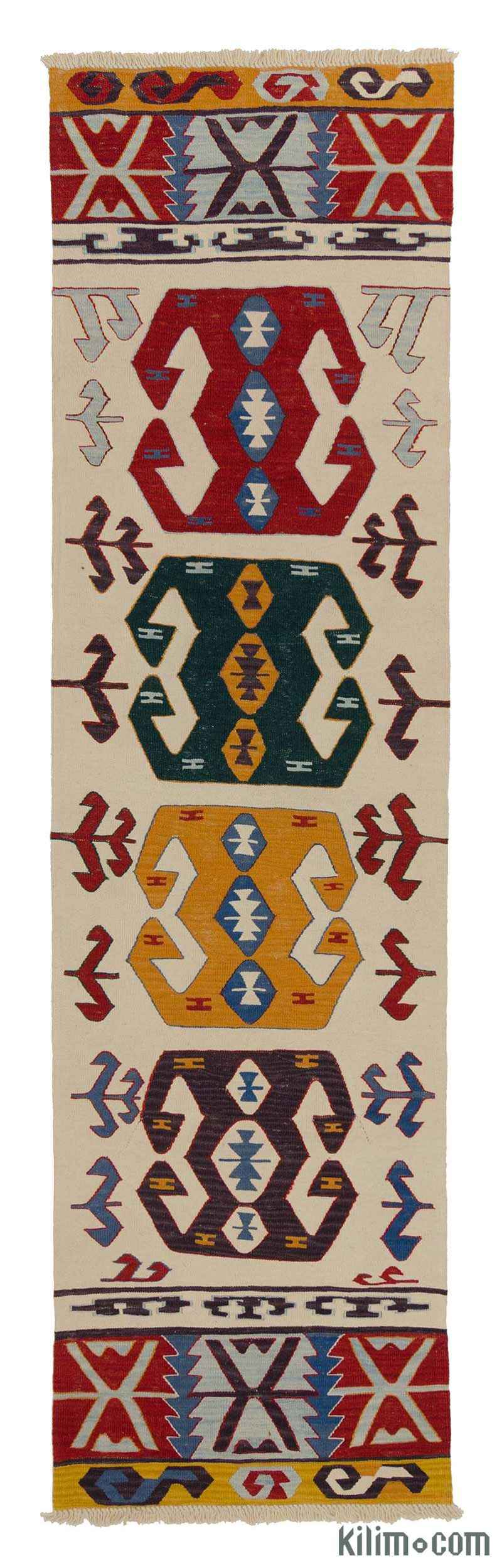 Multicolor Nuevo Kilim Turco De Pasillo - K0006429