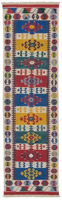 Çok Renkli Yeni Kök Boya Kilim Yolluk