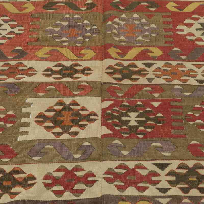 Multicolor Antique Aydin Kilim Rug - 4' 3" x 10' 2" (51 in. x 122 in.) - K0007929