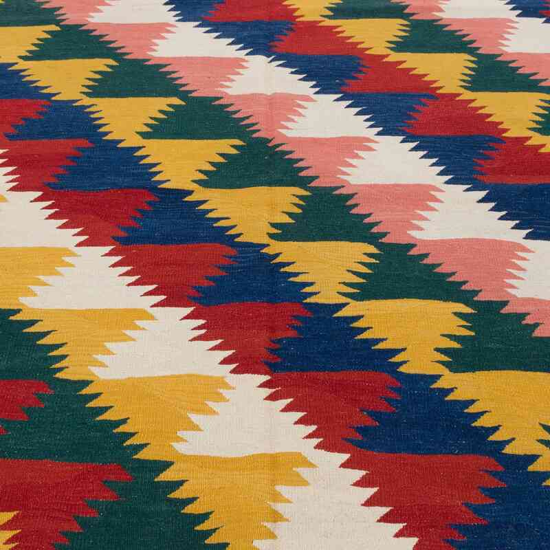 Multicolor New Handwoven Turkish Kilim Rug - 6'  x 8' 10" (72" x 106") - K0007949