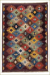 Multicolor New Handwoven Turkish Kilim Rug - 6' 9" x 10'  (81" x 120")