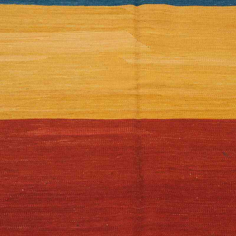 Blue, Multicolor New Handwoven Turkish Kilim Rug - K0007955