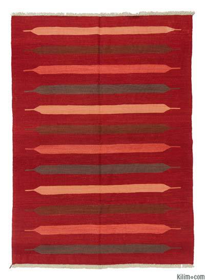 Kırmızı Yeni Kök Boya El Dokuma Kilim