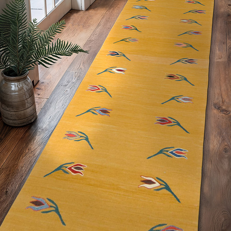 Nuevo Kilim Turco De Pasillo - 93 cm x 340 cm - K0007967