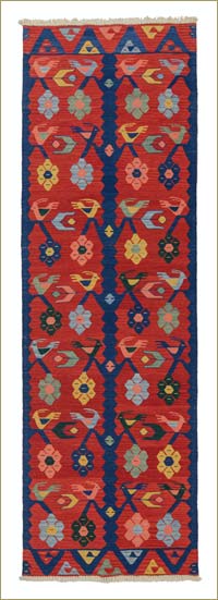 Red New Turkish Kilim Runner